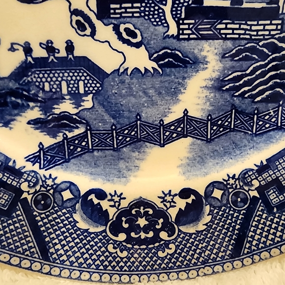 Japan Blue Hand Painted plate - Picture 3 of 6